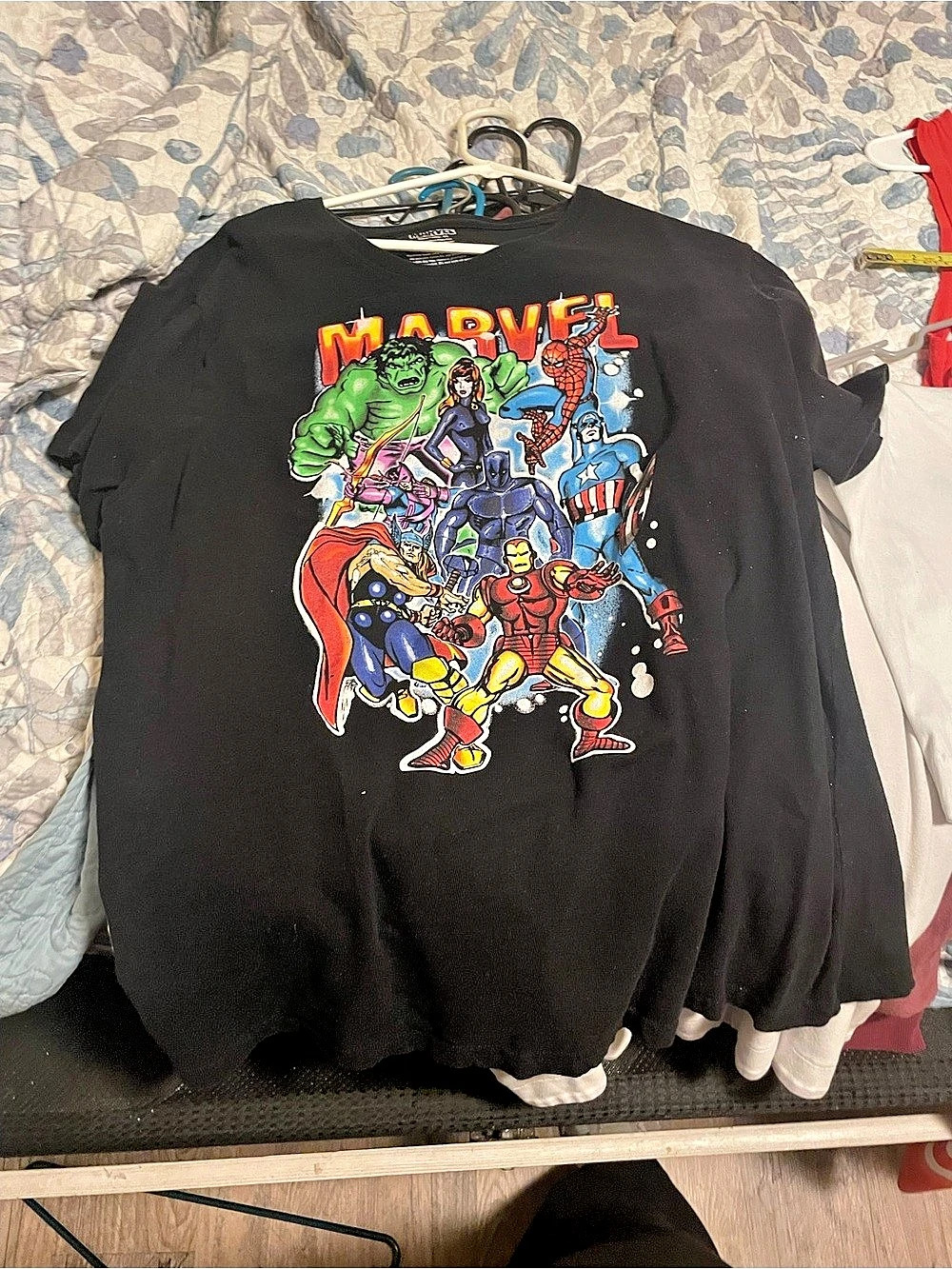 Marvel Graphic Tee in Black Like New